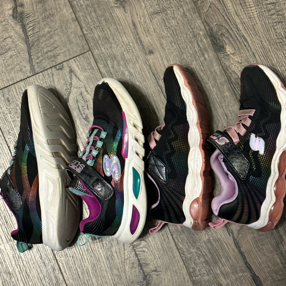 2 pairs of Skechers - kids size 12/13 -